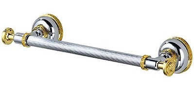 Versace Gold and Chrome Towel Holder Rod 60cm