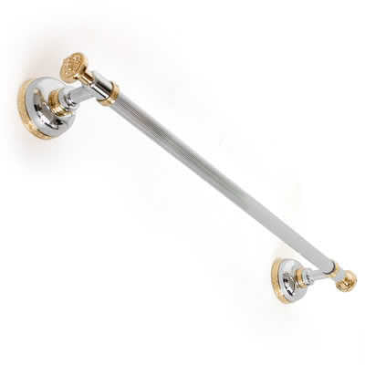 Versace Gold and Chrome Towel Holder Rod 60cm