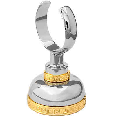 Versace Gold and Chrome Wall Cup Holder