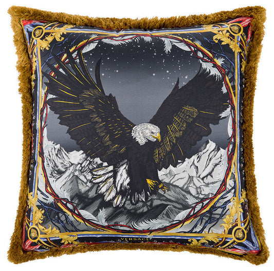 Versace Eagle Medusa Pillow 50cm x 50cm- Silk