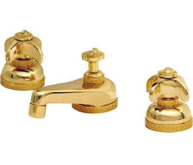 Versace Gold 3-Hole Wash Basin Set