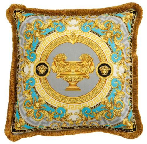 Versace La Coupe Des Dieux Medusa Pillow Turquoise Grey - 45cm x 45cm