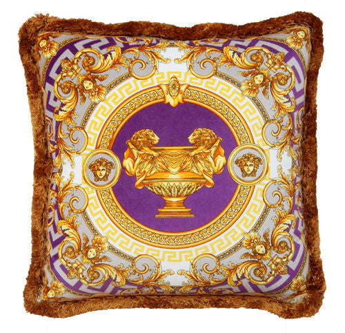 Versace La Coupe Des Dieux Medusa Pillow Square - Purple -45cm x 45cm