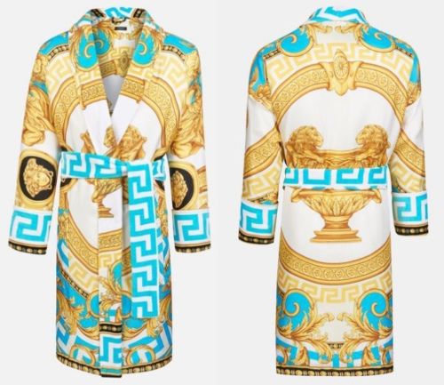 Versace La Coupe des Dieux Bathrobe - Silk - Size Medium