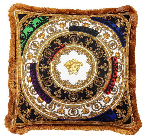 Versace Medusa Baroque Silk Pillow - Multi-color - 50cm x 50cm