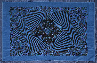 Versace Medusa Beach Towel Blue Black