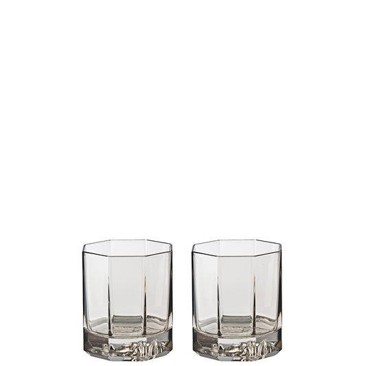 Versace Medusa Lumiere Haze Whiskey Glasses - Pair