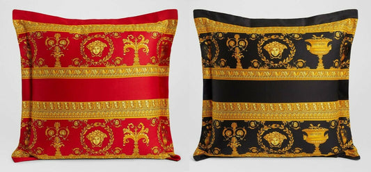 Versace Medusa Square Pillow - Reversible