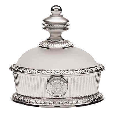 Versace Platinum Palladium Jar with Lid-Jewelry Box