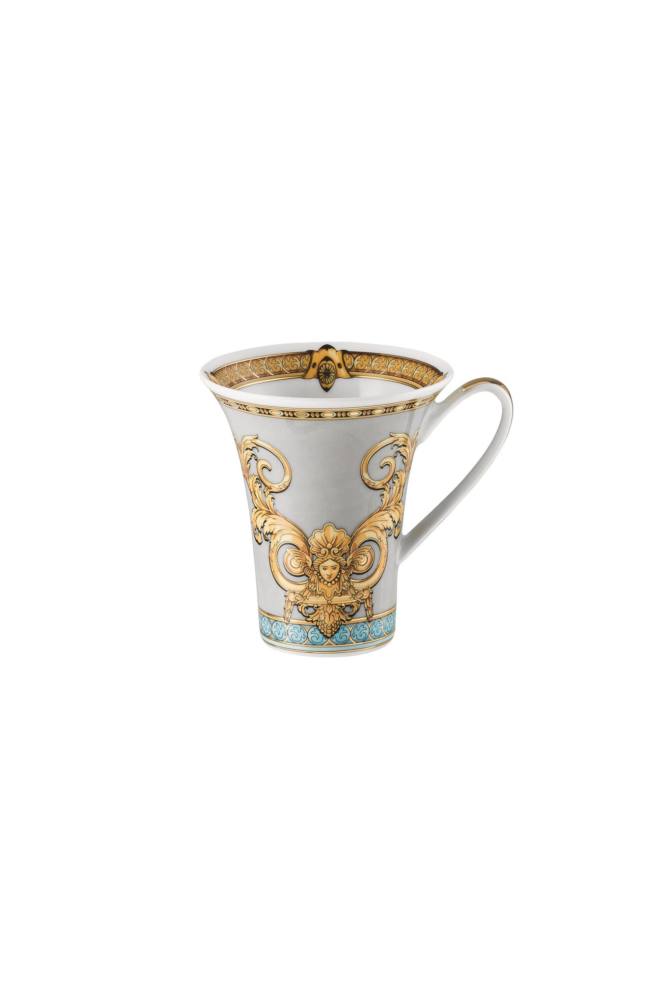 Versace Rosenthal Gala Le Bleu Espresso Cup & Saucer