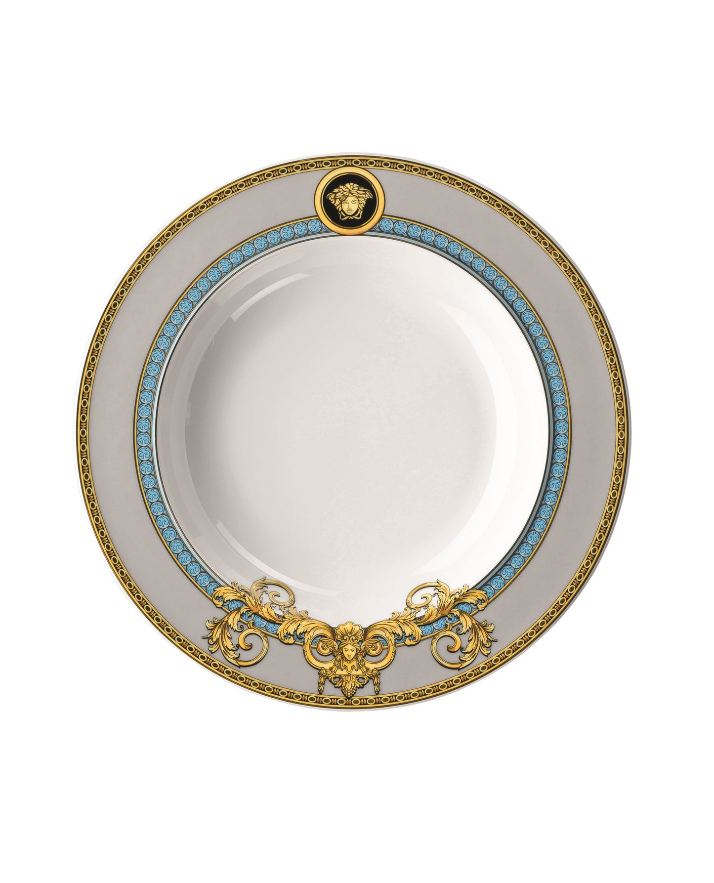 Versace Rosenthal Gala Le Bleu Deep Plate 22cm