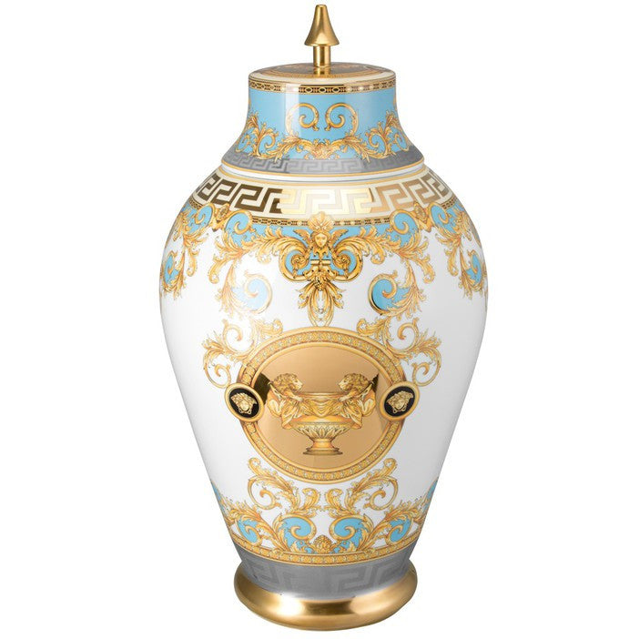 Versace Rosenthal Prestige Gala Le Bleu Vase With Lid 76cm