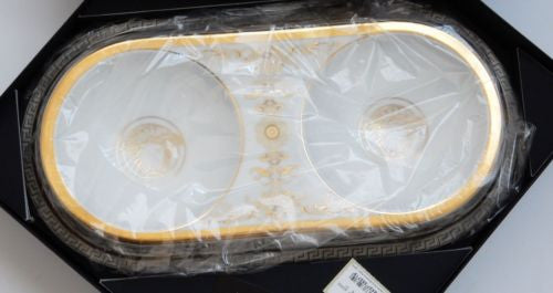 Versace Rosenthal Medusa Gala Cat Feeding Bowl