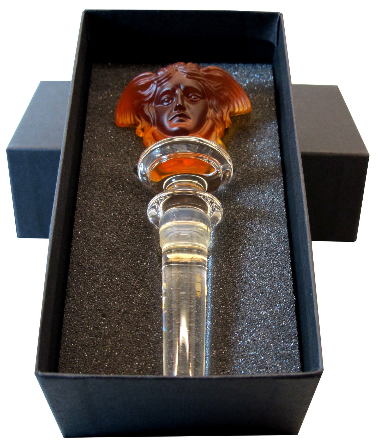 Versace Rosenthal Medusa Lumiere Bottle Stopper