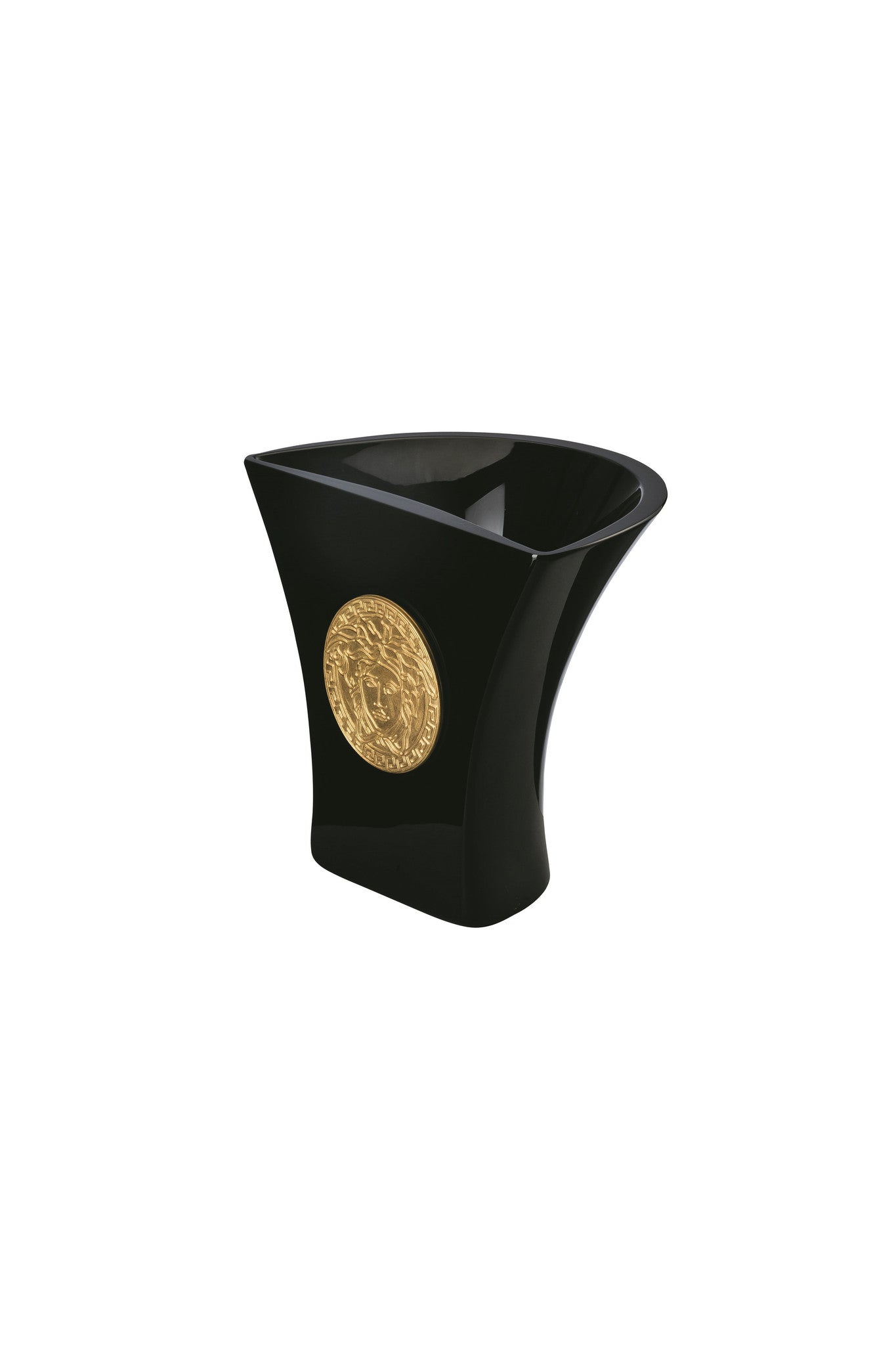 Versace Rosenthal Medusa Madness Vase - Black 18cm