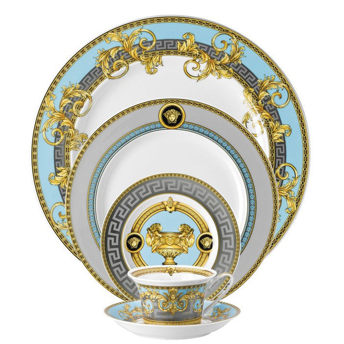 Versace Rosenthal Prestige Gala Le Bleu 5-Piece Dinnerware Set