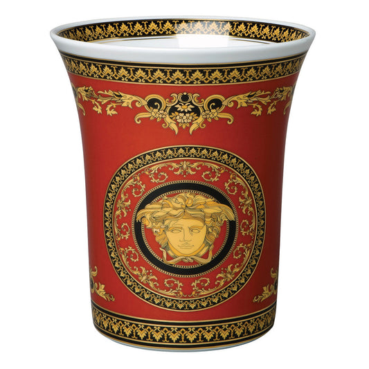 Versace Rosenthal Medusa Red Vase 18cm