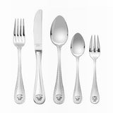 Versace Rosenthal Silver Medusa Cutlery 30-Pc. Set With Wooden Cutlery Box