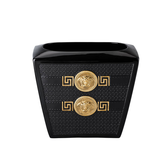 Versace Signature Black Vase 18cm