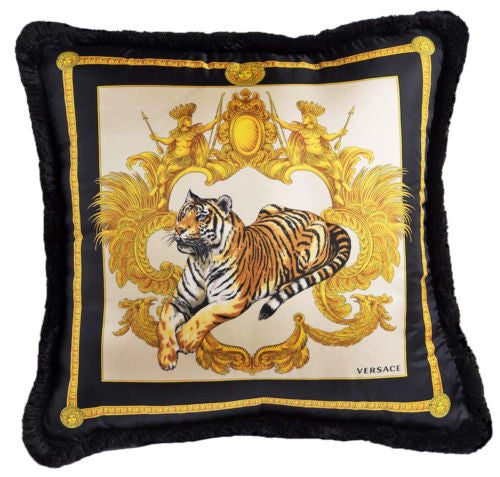 Versace Tiger Medusa White Black 45cm x 45cm