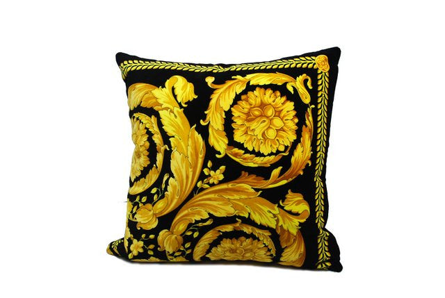 Versace Vanity Gold Barocco Custom-Made Pillow Covers 9-Piece Set