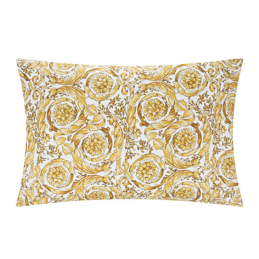 Versace Barocco Pillow Case Queen Size  2-Piece Set - White Plus 1 Pair Free