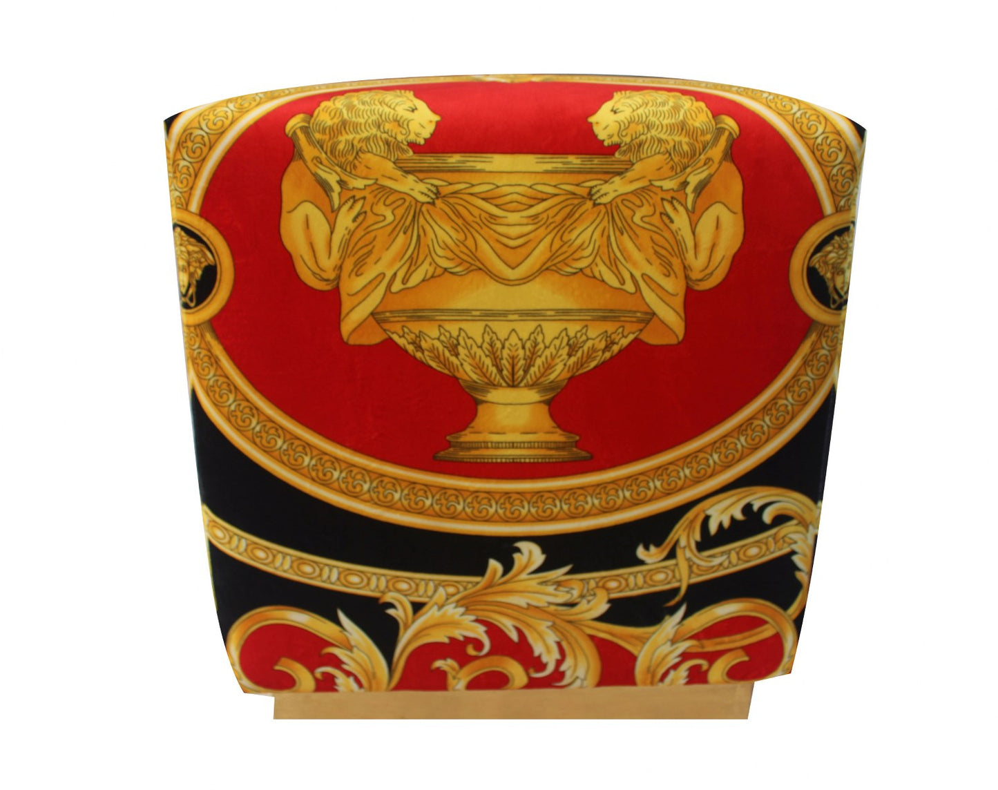 Ottoman Custom-Made Covered in Versace Velvet Fabric