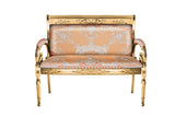 Sofa Custom Vanitas 2-Seater Loveseat In Versace Le Grand Orange Fabric