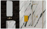 Bathroom Tiles - Versace Tiles & Sink - Project Superbe Gold