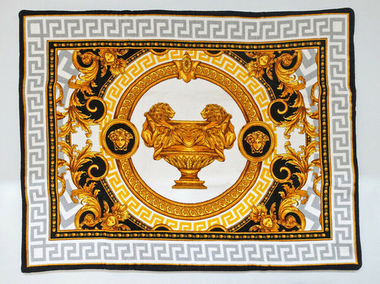 Versace La Coupe Medusa Bath Mat -White Gold 60cm x 80cm